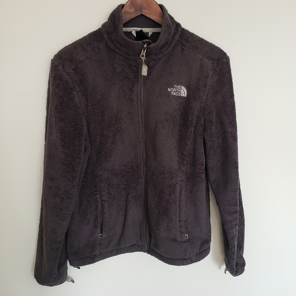 Vintage The North Face Fleece Teddy Full Zip Jacket Gray Size Medium - Picture 1 of 13